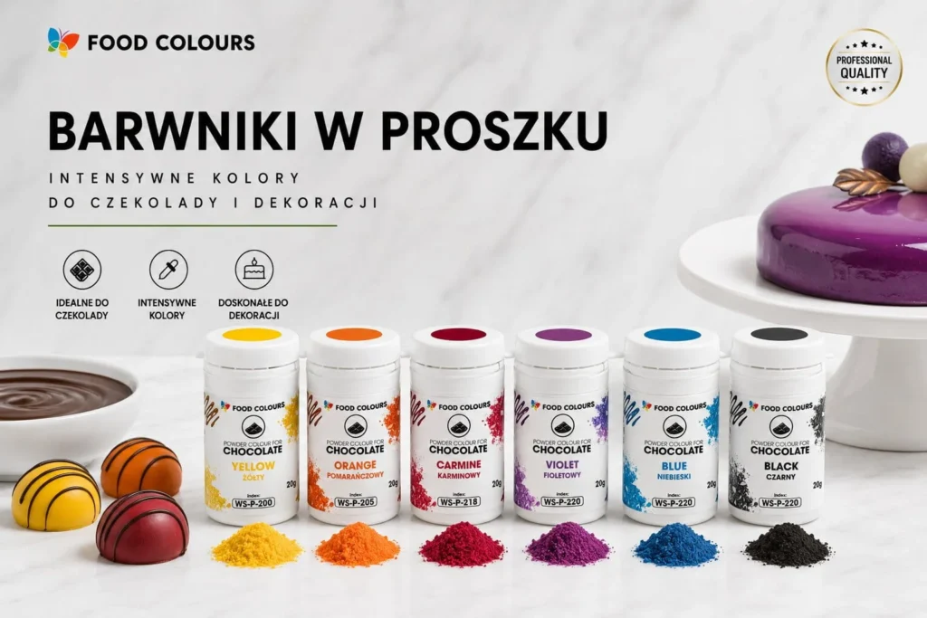 Barwniki w proszku Food Colours - pełny asortyment w sklepie internetowym ColorCake.pl