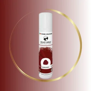 Burgundowy, bordowy zamsz w sprayu do tortów - 100 i 250 ml - Food Colours - sklep - colorcake.pl
