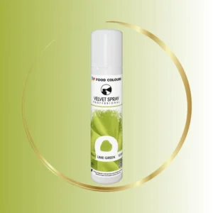 Limonkowy zamsz w sprayu do tortów od Food Colours - 100-250 ml - sklep internetowy colorcake.pl