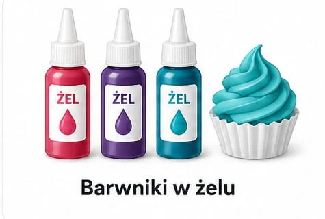 Barwniki w żelu - asortyment Food Colours - sklep internetowy - colorcake.pl